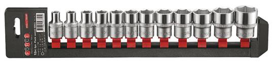 FOR 4127 1/2" Doppenset op rail 6k 12 delig SAE