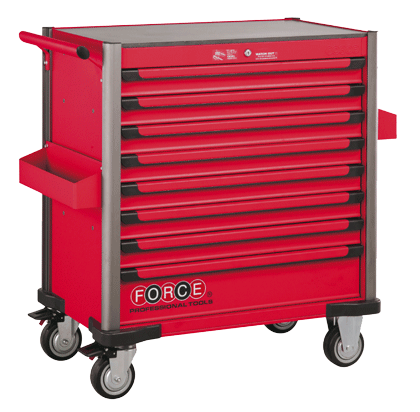 FOR 10318R Jumbo gereedschapswagen 8 laden rood