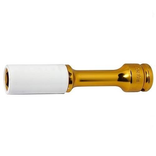 1/2" Lange slagdop voor velgen 19mm 150mmL geel