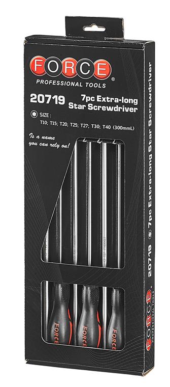 FOR 20719 Torx  lange schroevendraaierset 7 dlg 300mmL