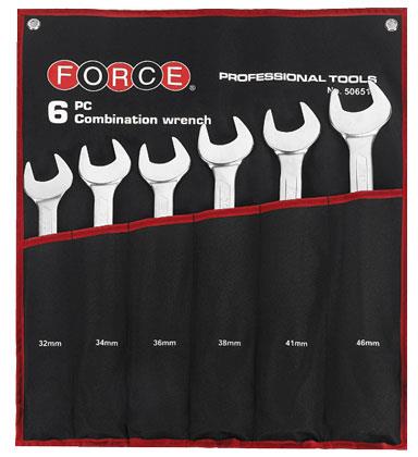 FOR 50651 Steekringsleutelset 6 dlg in hoes