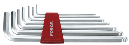 FOR 5072XLBS Inbussleutelset kogelkop 7 dlg sae