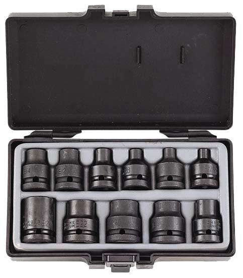 FOR 4117 Torx slagdoppenset 6k 1/2" 10 dlg 