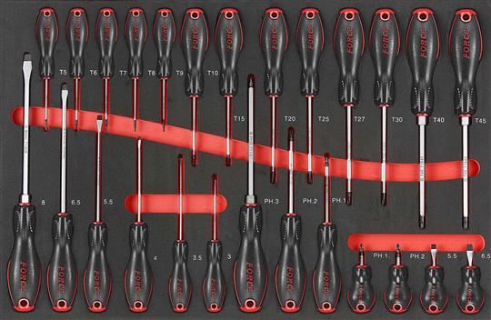 FOR F2262 Schroevendraaierset 26dlg (foam)