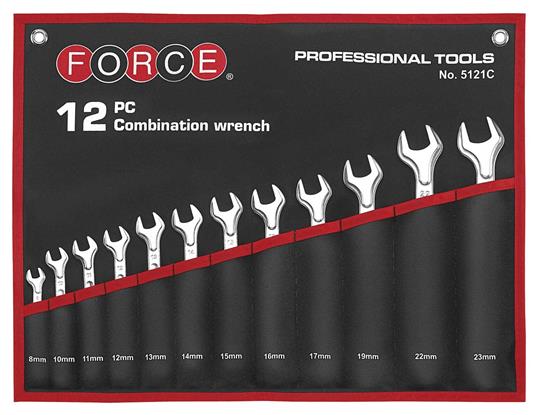 FOR 5121S Steekringsleutelset SAE 12 dlg in hoes