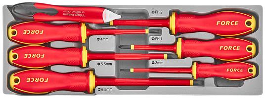 FOR T20712 Tc module 7 schroevendraaiers plat + Ph 1000v