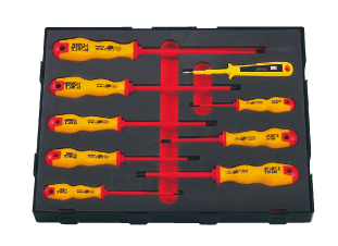 FOR K20911 Schroevendraaierset 1000v 9dlg foamset